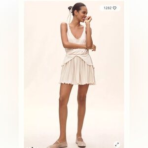 By Anthropologie Mini Pleated Dress Size Small